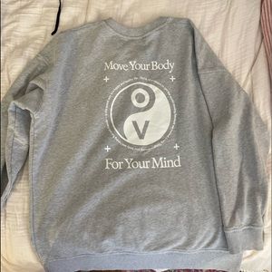 Outdoor voices gray crewneck